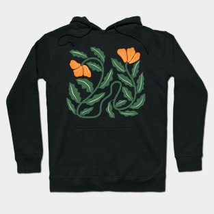 California Poppy Vines Hoodie